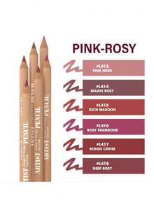 beauty glazed Juego de 7 brillos labiales hidratantes y brillantes + delineador de labios de 6 piezas, mate, resistente al agua y de larga duración, sin manchas, hidrata los labios, maquillaje diario, crea un maquillaje de labios perfecto. - Delineador de labios #rosa + B180 #104 - Ver 4