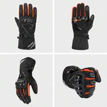 1 Pair Of Motorcycle Gloves Winter Warm Off-Road Riding Gloves Off-Road Motorcycle Gloves Touch Screen Full Finger Sports Gloves Riding Equipment Unisex Knight Gift - Multicolor - View 7