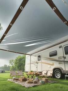 Transparent Waterproof Tarpaulin - Heavy-Duty Clear Pe Tarp With Grommets & Reinforced Edges; Uv-, Tear-, Snow- & Dust-Resistant Clear Tarp Cover For Garden, Greenhouse, Patio, Porch Roof, Pool Fence, Rv Expansion, Camping, Construction & Firewood Storage; Multipurpose Rainproof/Cover Sheet, Eyelet-Ready For Rope/Bungee Fixing - Ideal For Homeowners, Gardeners, Campers & Contractors - Multicolor - View 7