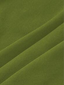 优雅百搭休闲独特露肩短款上衣，性感斜肩修身露脐短款上衣，夏季必备 - 綠色 - 查看 11