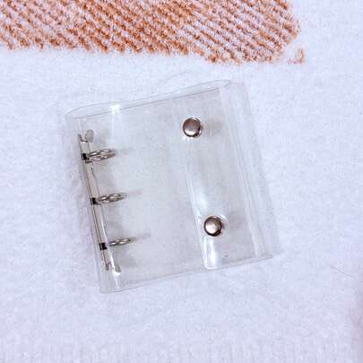 1个糖果色极简透明A8活页3英寸单格按扣便携耐用方便照片卡片收纳PVC相册卡套，极简现代透明磨砂多用途按扣式页面顶部打开双面通用，适用于日常使用、日常礼物、毕业季、居家、生日、周年纪念、办公、婚礼、旅行、生活记录、粉丝活动、四季通用相册卡套