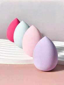 4pcs Makeup Sponge Set, Multi-Color Makeup Blenders, Latex-Free, Suitable For All Skin Types, Dry & Wet Use, Easy To Create Perfect Foundation, Applicable For Cream, Powder & Liquid Cosmetics. Affordable Makeup Accessories, Makeup Sponges, Makeup Blenders, Makeup Puffs, Ideal For Room Decor, Vanity, Travel, Bedroom And More. Christmas Gift, Cosmetic Tools, Great Value Item, Gift For Her - Multicolor - View 3