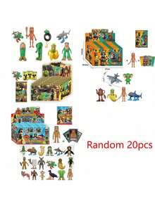 3 Style 1/20PCS Tung Tung Tung Sahur Figure Package PVC Anime Toy Tralalero Tralala Figure Toy Tung Tung Tung Sahur Toy Tralalero Tralala Shark Figurine DIY Crafts And Party Holiday Small & Prank Gifts Meme Cartoon Cute Key Ring Funny Meme Bag Pendant Gift - Multicolor - View 17