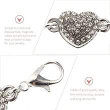 4 Piezas Extensor De Joyera Para Collar, Pulsera Y Tobillera, Broche De AleaciN Con DiseO De CorazN, FCil De Ajustar Y Desmontar, DecoraciN Para ReparaciN De Joyas - plateado - Ver 8