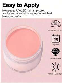 12盒/盒 透明粉白裸色亚克力粉 - 10克/盒 专业亚克力美甲粉，适用于亚克力美甲延长、3D美甲艺术聚合物粉，无需美甲灯，3D雕塑延长亚克力粉，专业沙龙品质，无气泡，持久美甲 - 彩色 - 查看 5