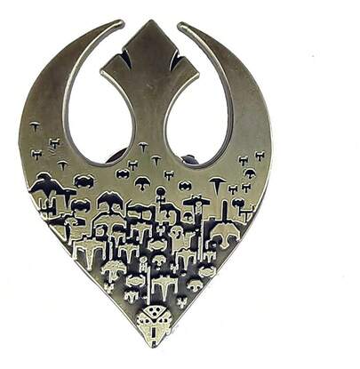 TendenciaPin Metal  Rebeldes Naves Metálico 2.3x3.0 Cm Pi19Calidad premium