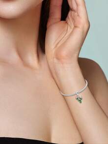 Dijes de flores plateadas con baño de plata para San Valentín, con diseños de lavanda, cactus, rosa, tulipán y girasol. Colgantes de esmalte ajustables de plantas para hacer pulseras, collares, joyería para bodas, fiestas y uso diario. Accesorios románticos para manualidades - Multicolor - Ver 10