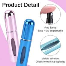2026 Portable Dispensing Bottle10PCS Mini Refillable Perfume Atomizer Bottle Portable 5ml Spray Sct Pump Case For Wom M Small Mister Spray Bottle For Travel Accories - như hình ảnh - Xem 4
