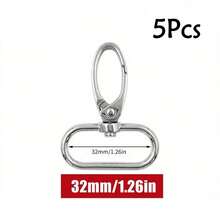 5pcs/Pack 16/20/25/32/38mm Metal Lobster Clasp, Collar Buckle, Carabiner, Belt Buckle, DIY Keychain & Bag Accessories - Multicolor - View 19