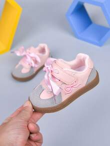 Zapatillas deportivas de estilo ballet para niñas pequeñas, Colección Primavera/Otoño 2026 - Rosa - Ver 9