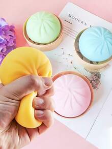 Adult Stress Relief Desktop Toy, Steamer Shaped, Squishable, Soft And Elastic Dough-Like Fidget Toy, Fun Handheld Novelty Toy, Suitable For Adult Parties, Office Desks And Home Decor - Multicolor - View 9