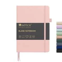 &And Per Se Blank Journal Notebook, 160 Pages, 5.7 X 8 Inches College Ruled Thick Paper Notebook Journals For Writing, Hardcover Notebook(1 Pack, Pink) - 160-En blanco160En blanco - Ver 1