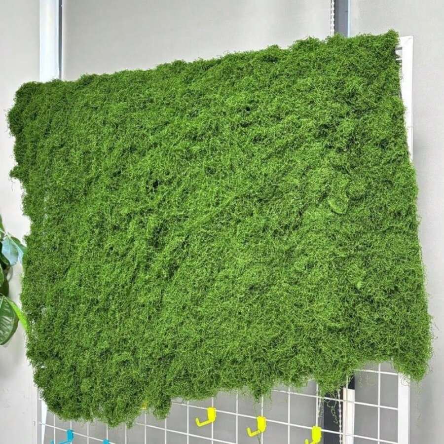 FSZNKJ Artificial Green Moss Mat, Carpet Grass Wall With Base Fabric 3937 * 3937 Inch Fake Moss For Crafts, Faux Moss For Plants Indoor Green Faux Grass For DIY Table Centerpieces Floral Wedding - ColorA - 查看 1