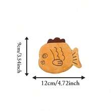 1pcs  Healing Creative Taiyaki Coin Purse Card Holder Cute Furry Multifunctional Storage Bag Can Hold Data Cable Coins Lipstick Creative Mini Pendant Gift - 鯛魚燒錢包(無里布) - 查看 4