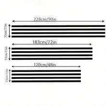 1pc Black & White Striped Table Runner & Table - Modern Horizontal Stripes, Durable Fabric, White Background With Black Stripes (13x48/72/ Inch) Suitable For Weddings, Birthdays, Christmas, For -Occasion Elegant Table Decor - Nhiều màu - Xem 7