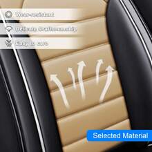 5 Seats Car Seat Covers Fit For Hondas CRV CR-V Full Set Premium Faux Leather Front Rear Back Seats Pu Leather Seat Protectors - 5 seats covers - 查看 6