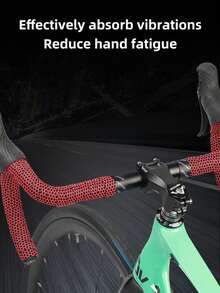 MOTSUV公路自行车把带，自行车绑带，蜂窝防滑硅胶缠绕带，EVA扎带 - 彩色 - 查看 4