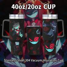 40oz/20oz Stainless Steel Vacuum Insulated Tumbler With Lid - Double Wall Insulated Travel Mug, Leak Proof, For Hot & Cold Drinks, Anime Themed Design With Voxal Character - Multicolor - View 10