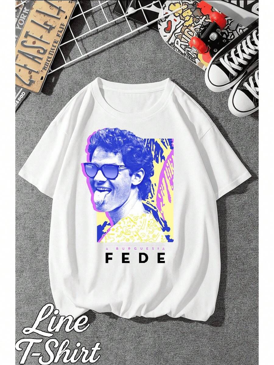 Cazuza T-Shirt, Brazilian MPB Singer, "The Bourgeoisie Stinks," Unisex, Men's/Women's, 100% Cotton, Top Premium Streetwear, New Release, Immediate Shipping, Various Colors!! Plus Size - 白色 - 查看 1