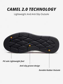 CAMEL CROWN Chaussures décontractées pour hommes, semelle souple, chaussures de mariage  véritable confortables pour le travail et les déplacements, automne/hiver - Noir - Voir 6