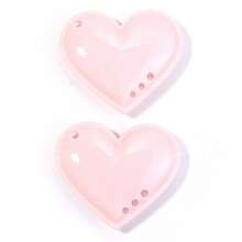 2pcs/Pack 5.5cm Big Heart Shaped Pendant, DIY Jewelry Making Accessory For Phone Chain, Keychain, Necklace - Large Heart Pendant - View 8
