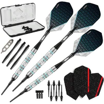 Diamond 90% tungsteno Dardos de Punta Suave con Almacenamiento/Estuche de Viaje,38953784
