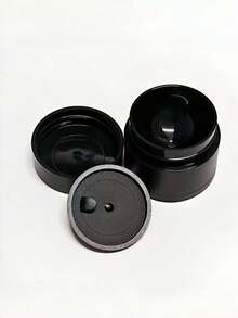 5g Refillable Black Double-Layer Thick Opaque Jar, Small Capacity Cream, Ointment, Nail Polish, Eye Cream Empty Bottle, Travel Opaque Refillable Container - Black - View 10