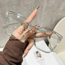 3pcs Ladies' Cat-Eye Fashion Glasses Lightweight Clear Lenses Black Full-Rim Frame Accessory For Daily Office - Multicolor - View 8