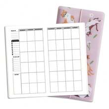 PinkCatPVCSleeveHolder & WeeklyPlanNotebook