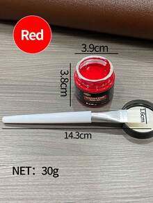 30g White Shoe Repair & Restoration, Repairs Worn, Scuffed, Peeled Areas On Leather, Heels, Sneakers, Waterproof & Non-Fading, Includes Application Brush