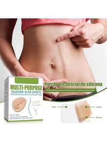 EstiloTendenciaParche De Silicona Para Cicatrices, Parches Silicona Cicatrices, Silicone Scar Sheets,1.5M Cinta De Silicona Para Cicatrices Para Todo Tipo De CicatricesCalidad PremiumVersióN Mejorada - 1 artículo - Ver 4