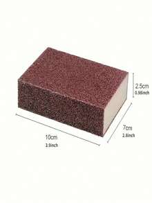 Emery Sand Sponge Scrubber, Multi-Functional Cleaning Tool, Powerful Stain & Rust Removal, Durable & Non-Sanding, Specialized For Cleaning Kitchen Stoves / Pot Bottoms / Tiles