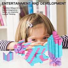 Kids Alphabet & Number Blocks - 粉紅紫色 - 查看 3