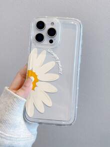 花朵图案半透明气垫防摔手机壳，TPU材质，可作为节日礼物赠送，兼容苹果iPhone XS/XS Max/XR/11/12/13/14/15/16 Pro/17 Air/Pro Max/14/15/16 Plus，男女通用，三星手机壳 - 彩色 - 查看 3