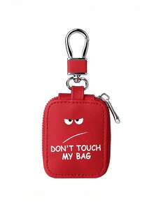 “别碰我的包”收纳袋，钥匙包，零钱包，包饰，兼容保护套，PU合成革材质，带网状口袋和钥匙扣 - 柔软便携收纳袋，耳机盒，蓝牙耳机保护套，兼容 Pro/1/2/3，USB线接口，适合旅行或日常携带，可收纳无线耳机、蓝牙耳机、SD存储卡、钥匙、零钱、数据线等。 - 彩色 - 查看 15