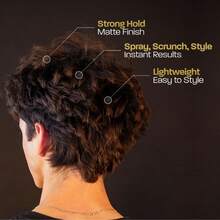 BASED Hair Texturizing Powder, Lightweight & Volumizing Hair Styling Powder With Matte Finish, Add Texture To Hair With Medium Hold, For Short To Medium Hair, (1.69oz Bottle, 2.5 Gram Fill, Pack Of 1) - 正裝 - 查看 4