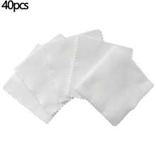 眼镜超细纤维清洁布 3.15 英寸 x 3.15 英寸，眼镜清洁布，柔软擦拭屏幕布，适用于相机镜头、眼镜屏幕，独立乙烯基袋包装，粉色、白色 - 彩色 - 查看 10