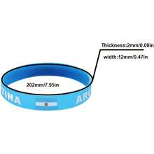 4-Pack Argentina Silicone Wristbands, Outdoor Sports Elastic Wristbands, Sports Style For World Cup Football Wear - 4 Items - View 5