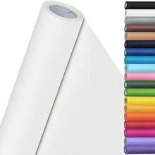 SMART&CASUAL 15\ X 450\ (37.5') Kraft Paper Roll For Art Craft Supplies Gift Wrapping Moving PacFKing  Painting Drawing Paint Easel Poster Chart Paper (White, 15\ W X 450\ L (37.5')) - 白色的 - 查看 1