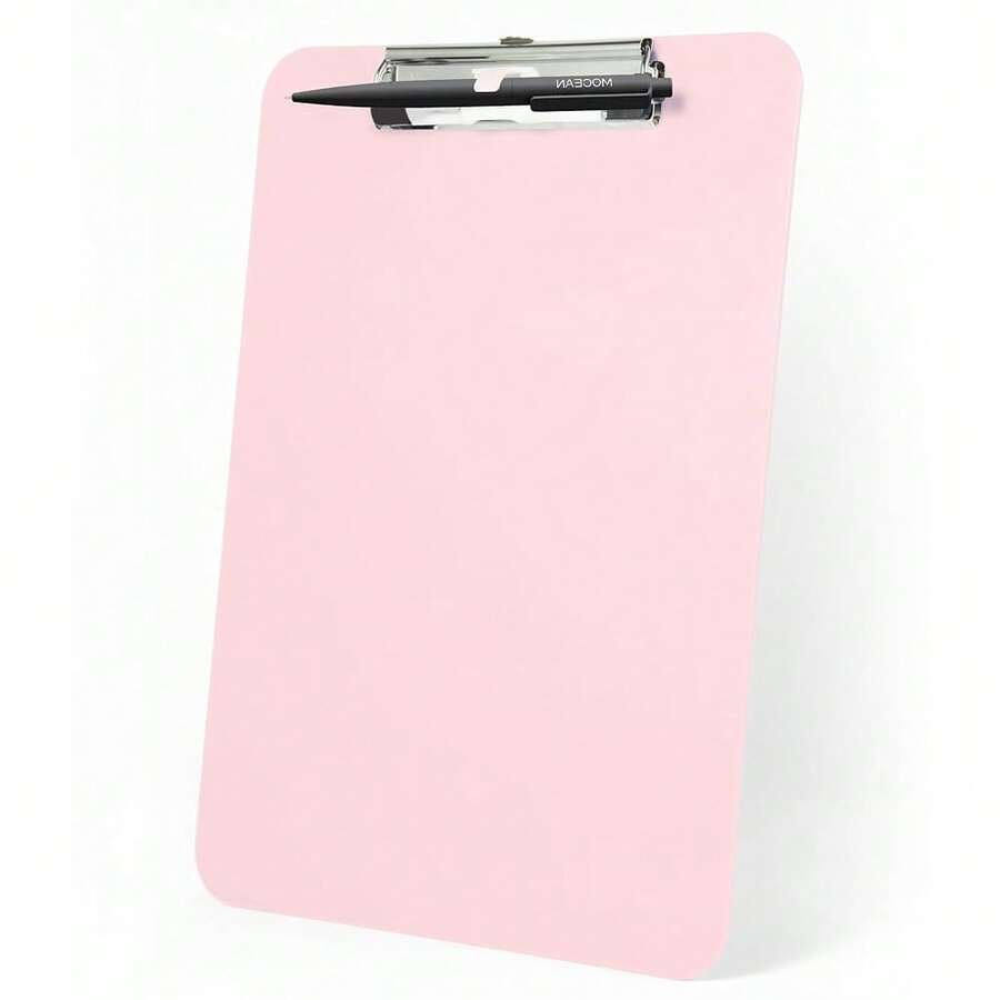 Pink Plastic Clipboard,Nursing Clipboard,Standard Letter A4 Size,Heavy Duty Clip Boards 8.5x11,Cute Clipboards With Pen Holder For Women  Students,Schoolsss Office Home Work - Pink - 查看 1