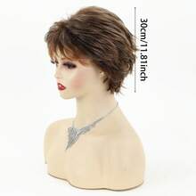 1顶女士时尚假发，带刘海，适合角色扮演、派对、日常佩戴，合成纤维，耐热 - 彩色 - 查看 2