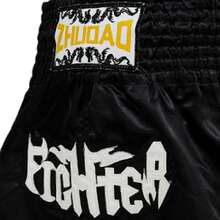 A Pair Of Professional Men's And Women's Training Shorts, Muay Thai Pants, Kickboxing, Fighting, And Martial Arts Training Pants - Black - View 5