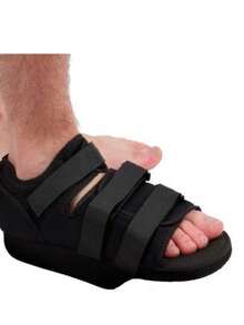 ZAPATO VOLADO DELANTERO (de los dedos) - Ideal para pacientes con úlceras diabéticas - ZAPATO POST-OPERATORIO EN UNA CIRUJÍA DE HALLUX VALGUS Y OTRAS OSTEOTOMÍAS - Negro - Ver 4