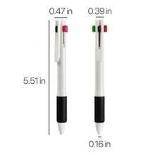 4-In-1 Multicolor Pen 1.0mm - 4-Color Retractable Ballpoint Pens Nurse Pens For Office School Supplies Students Gift 5 Pack White - C2White4合1多色 - 查看 2