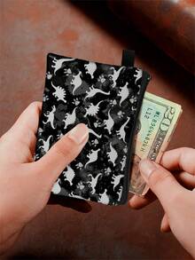 5.5" X 4.1" Dinosaur Coin Purse | Lightweight Zipper Wallet Pouch, Random Print, Perfect Gift Choice