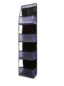 1pc Multi-Functional Over-The-Door Storage Hanging Bag - Perfect For Organizing Hats, Socks, Towels And Miscellaneous Items, Suitable For Bedroom, Bathroom And Various Rooms, An Ideal Gift For Valentine's Day And Christmas - Black - View 8