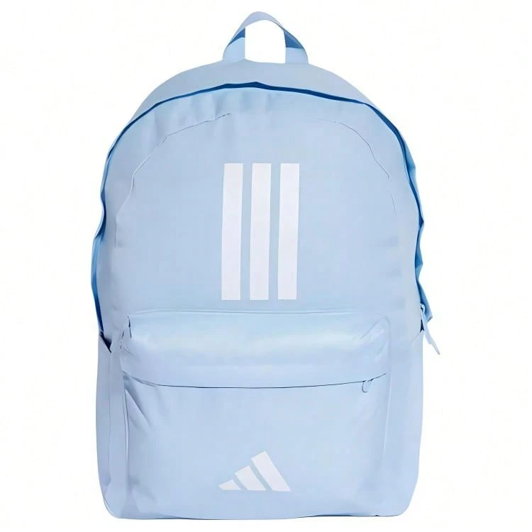 Adidas Three-Stripe Streamlined Logo Polyester Backpack, Women's Pink.