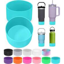 2PCS Boot, Silicone Bottom Adventure 40oz 30oz IceFlow 20oz 30oz Bottle Hydroflask Tumbler 12 - 24oz Accessories Avoid ScratchesNoise - 藍色 - 查看 2