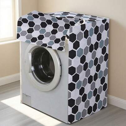 Universal Washing Machine Dust Cover, Peva Fabric Protector For Laundry Room Organization, Easy To Clean