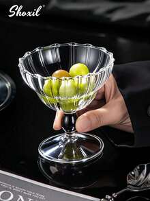 shoxil 1pc Dessert Plate, Stainless Steel Ice Cream Cup, Serving Tray Vegetable Bowl Tall Cup, Afternoon Tea Pudding Dessert Cup Cute Plates - Dessert Cup - View 12